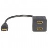 כבל ספליטר hdmi זכר ל- 2hdmi נקבה אורך 30 ס"מ