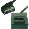 מפצל חיבור Scart 21Pin ל 2חיבורי Scart 21Pin